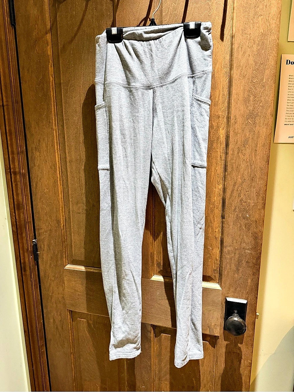 Blue notes Women's Cargo Leggings in Gray Size Large